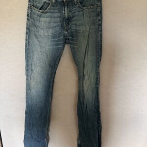 Levi's Blue Slim Straight Jeans with Vintage-Inspired Wash